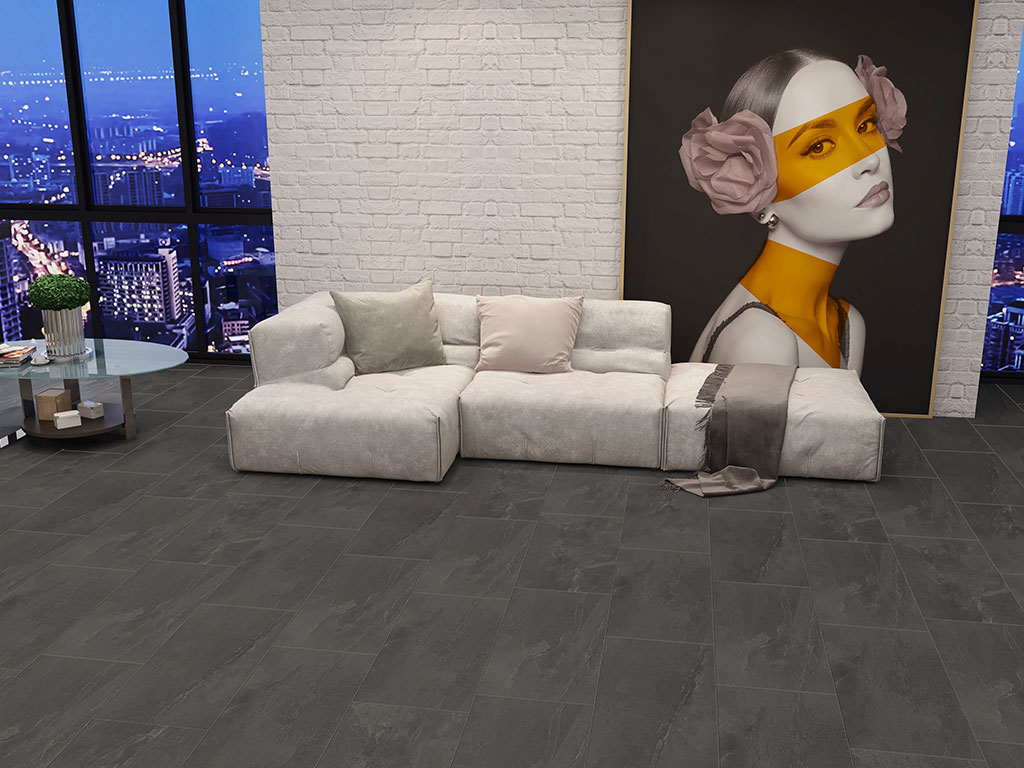 Click-Vinyl 3511 Dark Slate Fliese Schieferoptik