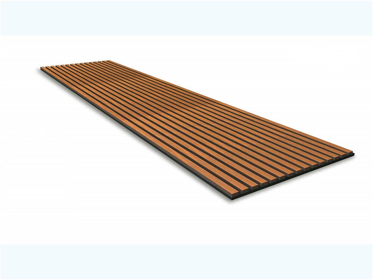 Wandpaneel Jangal Solid 10003 Teak MDF Furnier (2400x600x22mm)