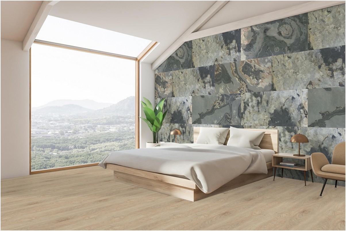 Wandpaneel Check real stone 20001 Patina Schiefer 122 x 61 cm
