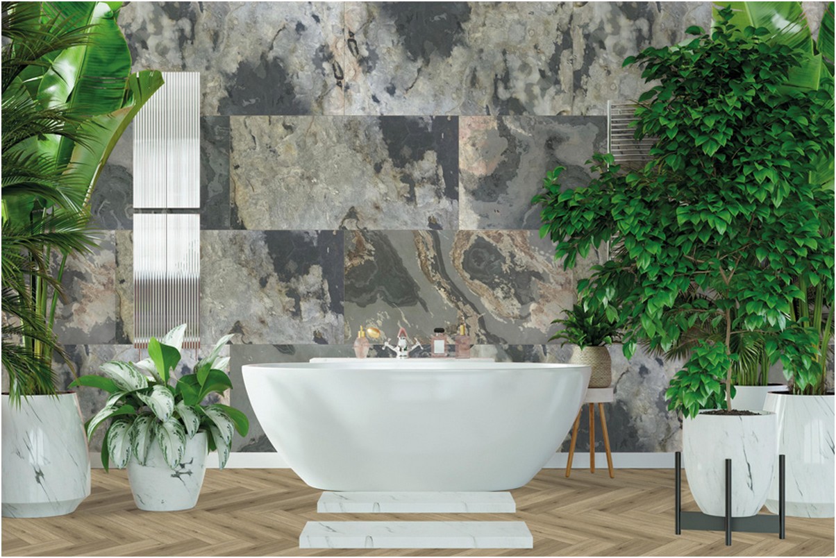Wandpaneel Check real stone 20001 Patina Schiefer 122 x 61 cm