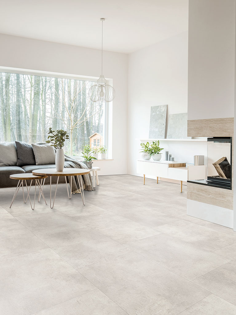 Click-Vinyl World of SPC 3601 Omaha Concrete Fliese XL Town
