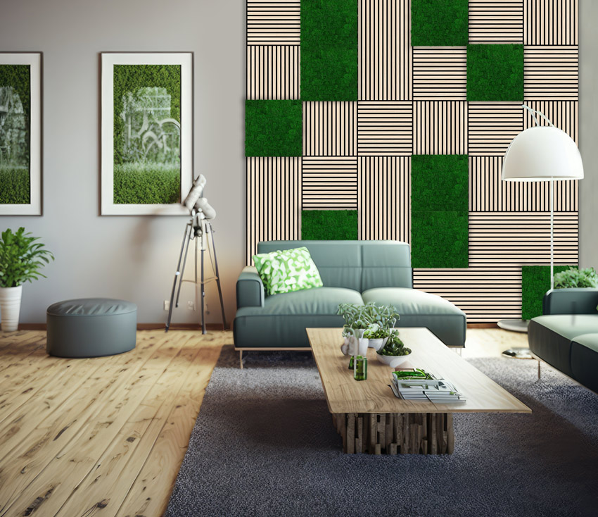 Wandpaneel Jangal Modular Wall 11108 Forest Green Design Moos 52 x 52 cm