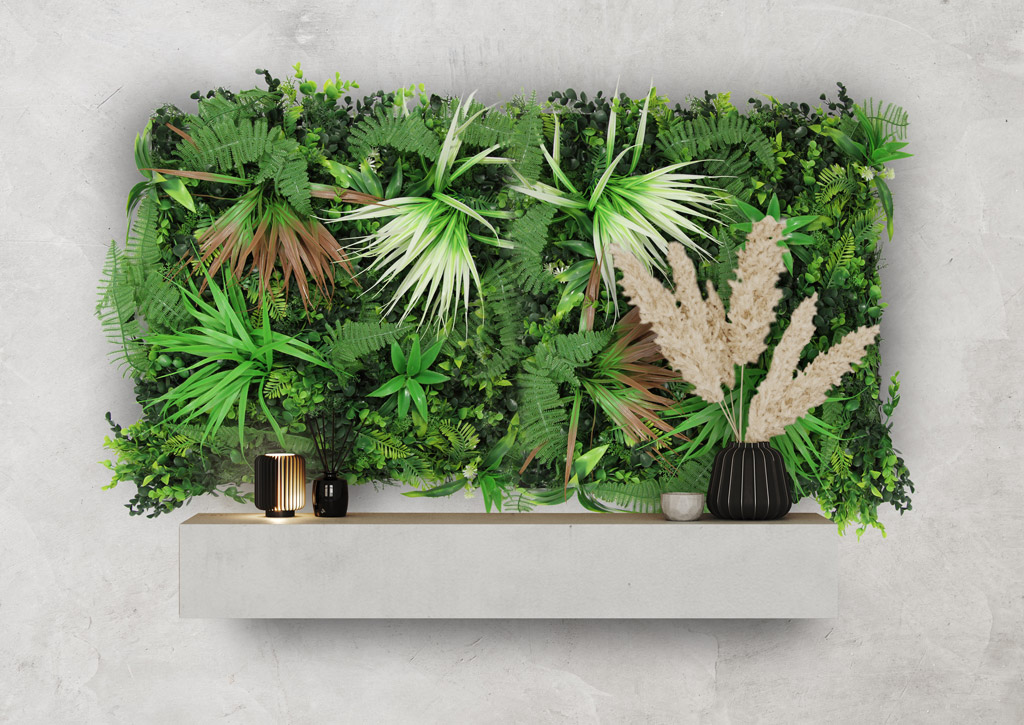 Wandpaneel Jangal Modular Wall 11117 exotic mixed flora 52 x 52 cm