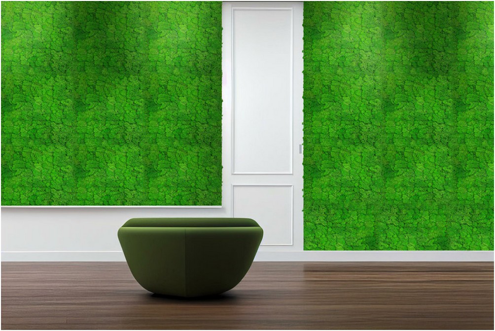 Wandpaneel Jangal Modular Wall 11101 Rich Green Moos 52 x 52 cm