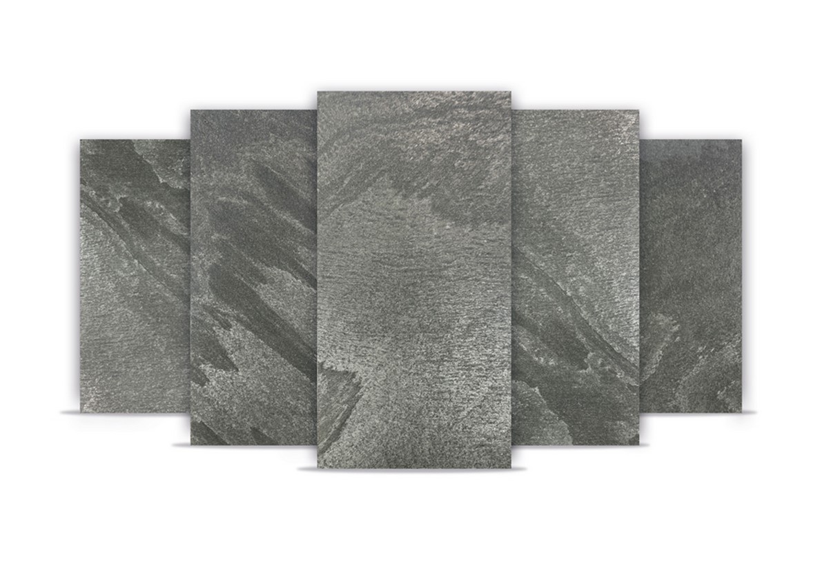 Wandpaneel Check real stone 20000 Schiefer Grau 122 x 61 cm