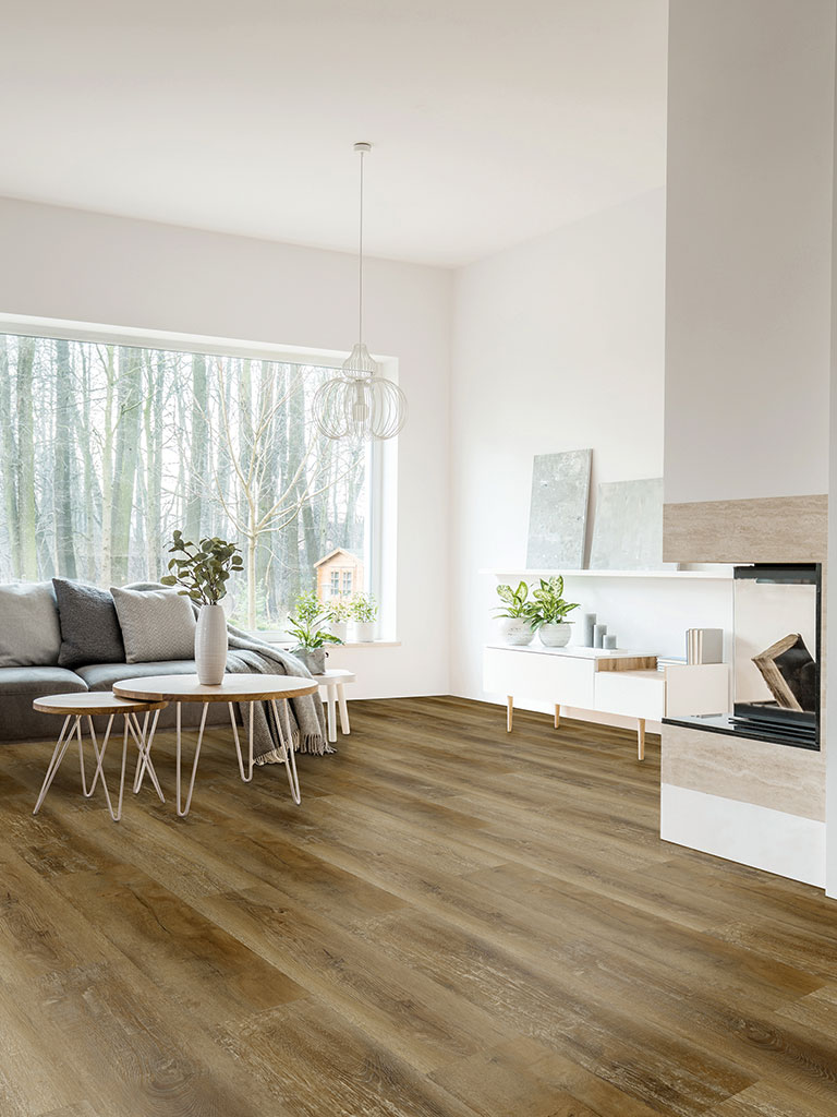 Click-Vinyl SPC 4136 Accra Eiche 4,5mm Breitdiele inkl. Trittschall