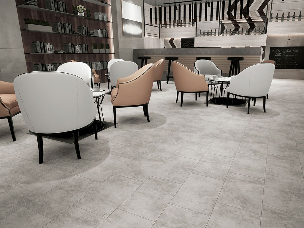 Click-Vinyl 3512 Robust Concrete Fliese Betonoptik