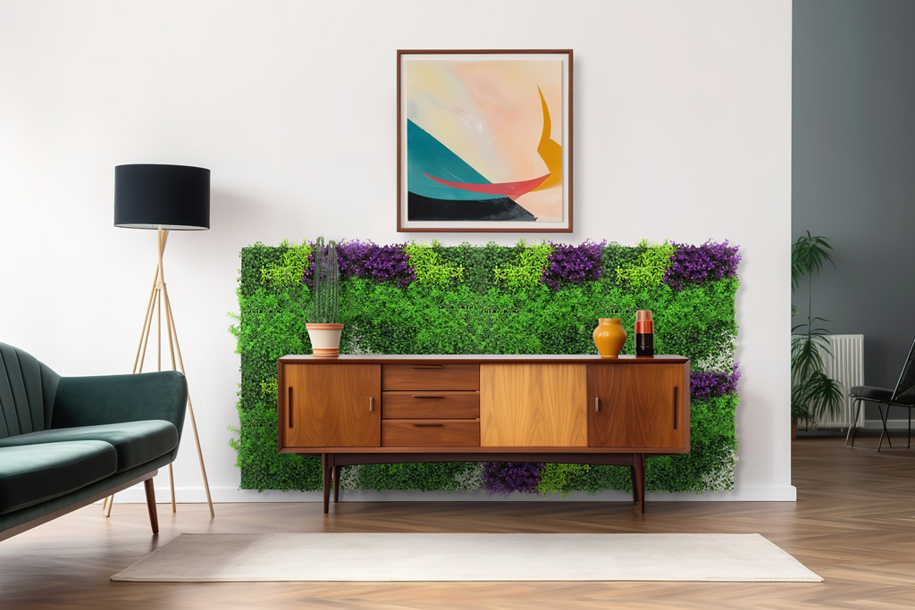 Wandpaneel Jangal Modular Wall 11116 violet mixed flora 52 x 52 cm