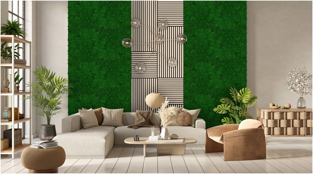 Wandpaneel Jangal Modular Wall 11100 Nature Green Moos 52 x 52 cm