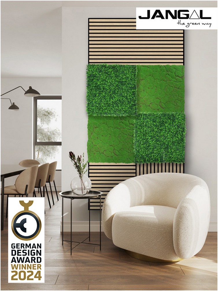Wandpaneel Jangal Modular Wall 11108 Forest Green Design Moos 52 x 52 cm