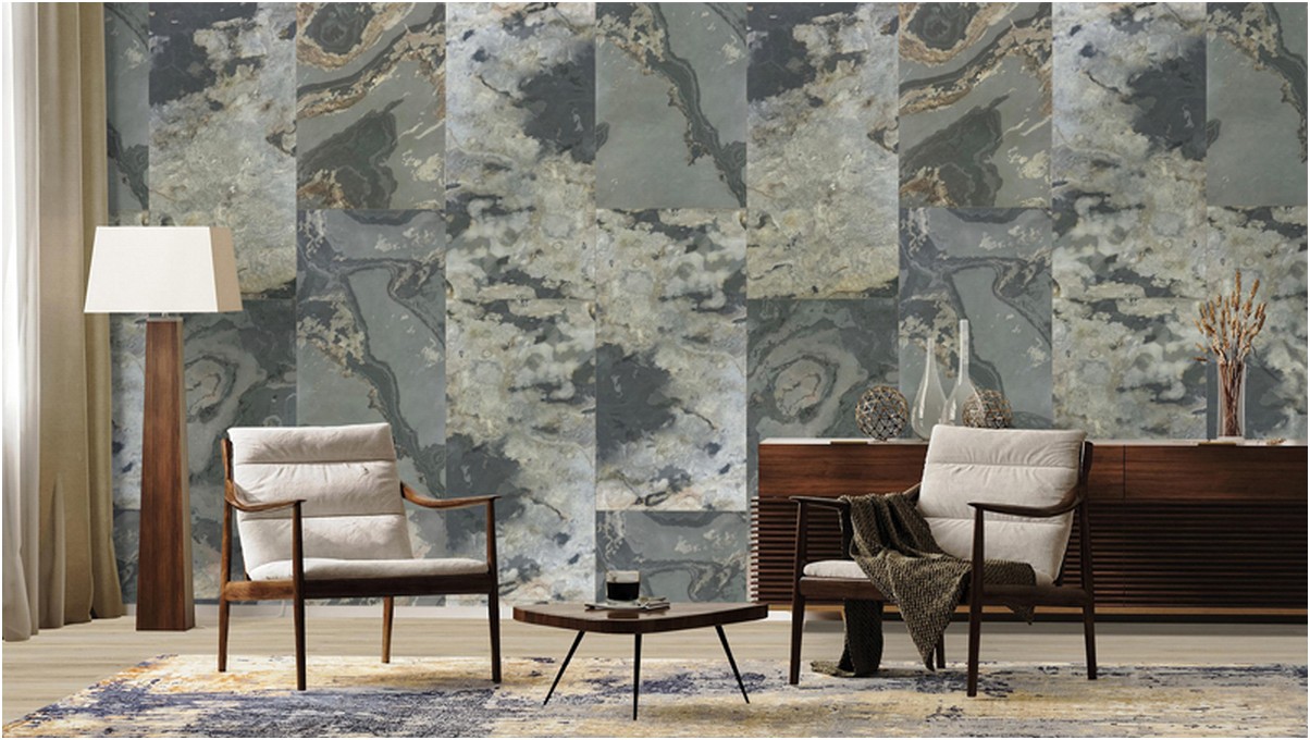 Wandpaneel Check real stone 20001 Patina Schiefer 122 x 61 cm