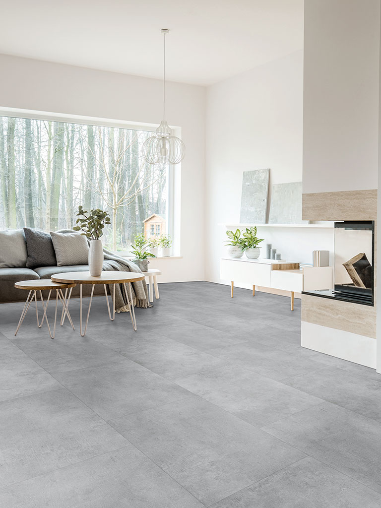 Click-Vinyl World of SPC 3602 Wilton Concrete Fliese XL Town